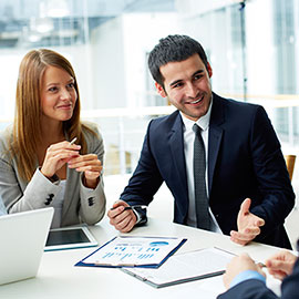image of manager on a course