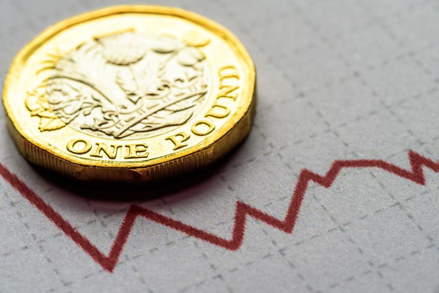 Pound coin and a graph