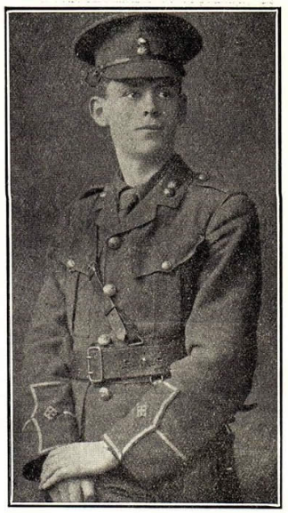 Photo of Cadwaladr Glyn Roberts who died in the Great War