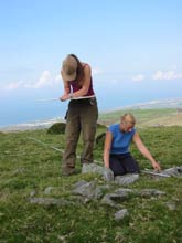 students researching at Ardudwy