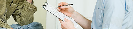 Image of someone with a clipboard