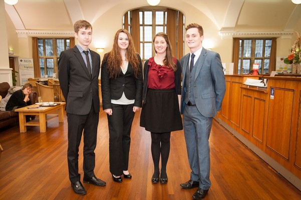 Telders International Law Moot Court 2015 - (L-R): William Carlsen, Elizabeth Strange, Katherine Gildner and Scott Sharp