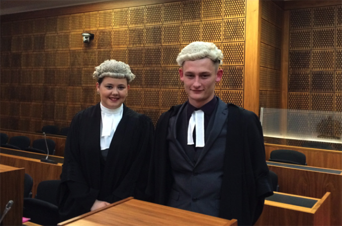 Blackstone’s National Criminal Advocacy moot – Scott Williams and Leah Jones in the final 
