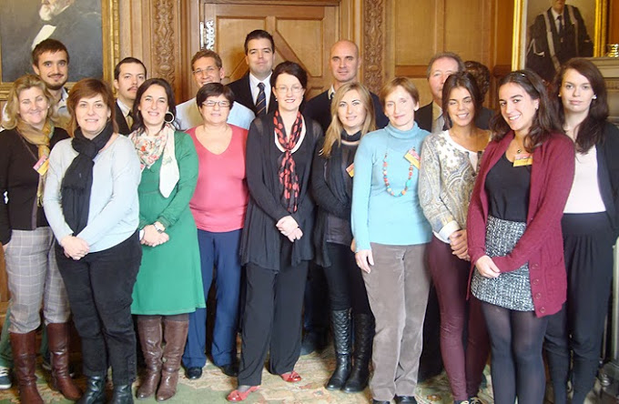 Cynrychiolwyr o’r Universidad de Cádiz yn ymweld ag Ysgol y Gyfraith ym mis Tachwedd 2011