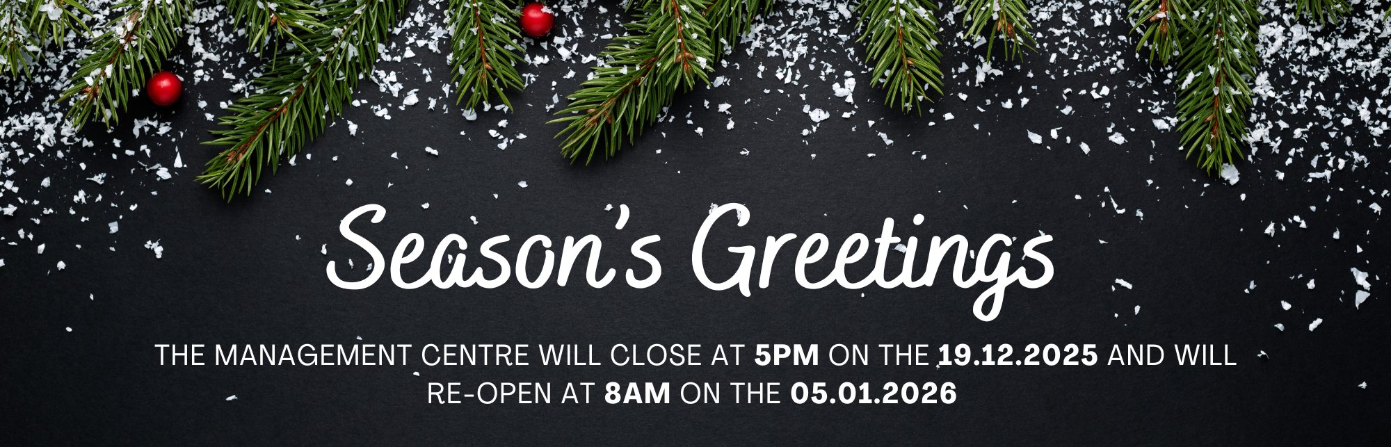 Banner image Season's Greetings