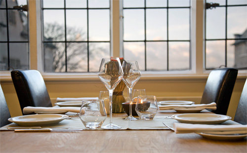 image of a table in the restaurant