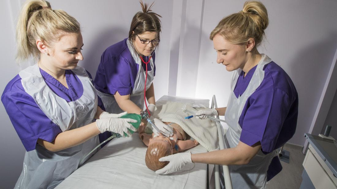 Student nurses in training