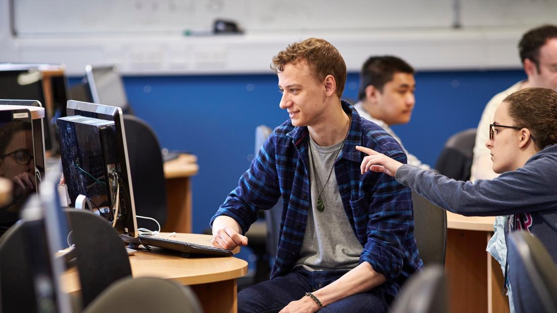 Students working in Computer lab