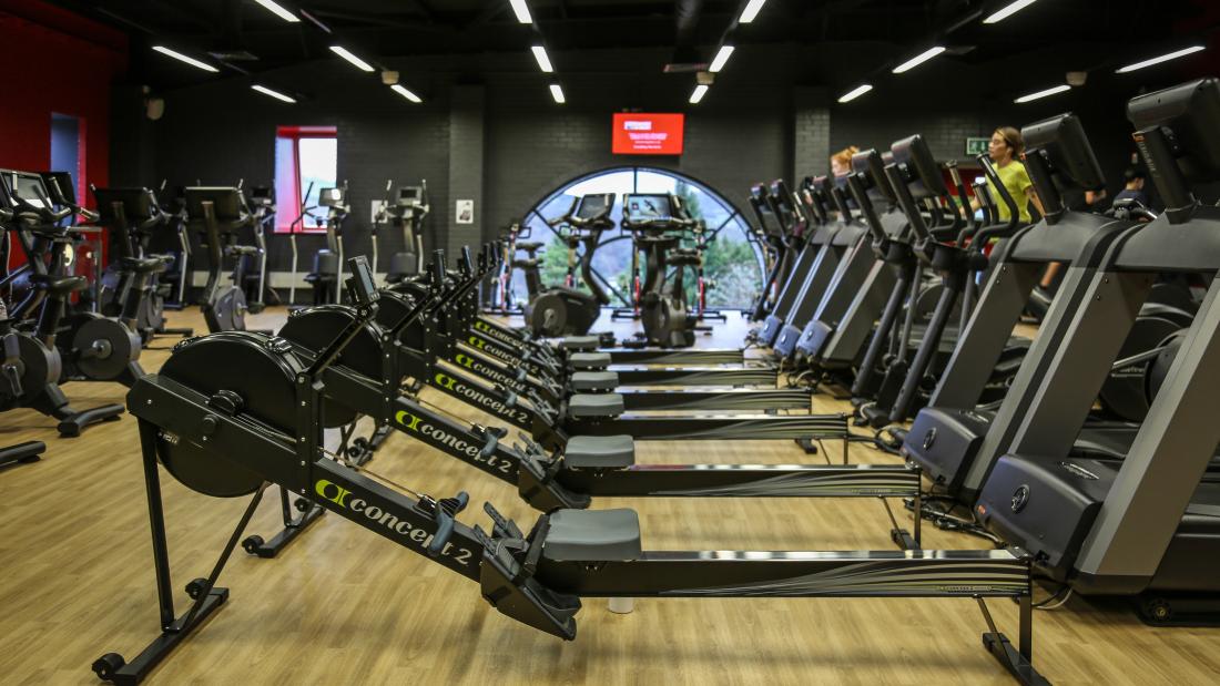 Rowing Machines at the gym in Canolfan Brailsford