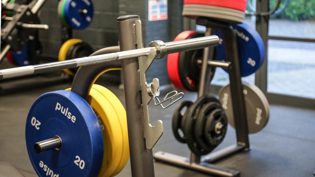 Weight lifting equipment at Canolfan Brailsford