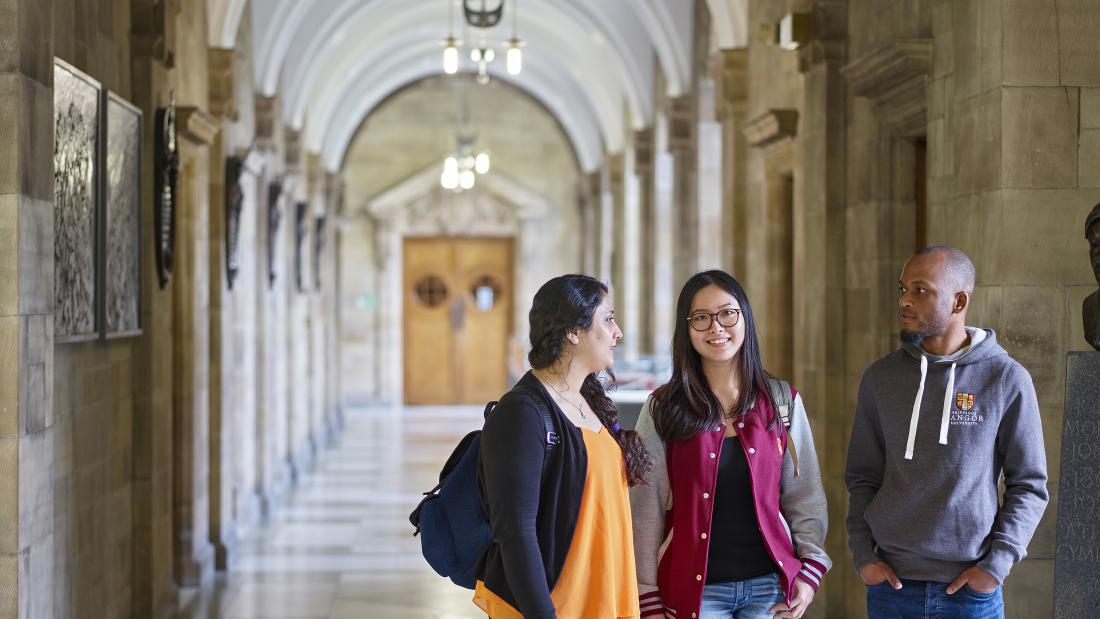 Students in Main Arts Building