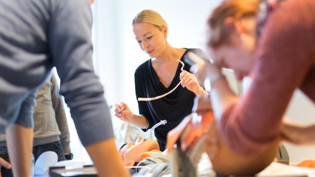 Students in a training session