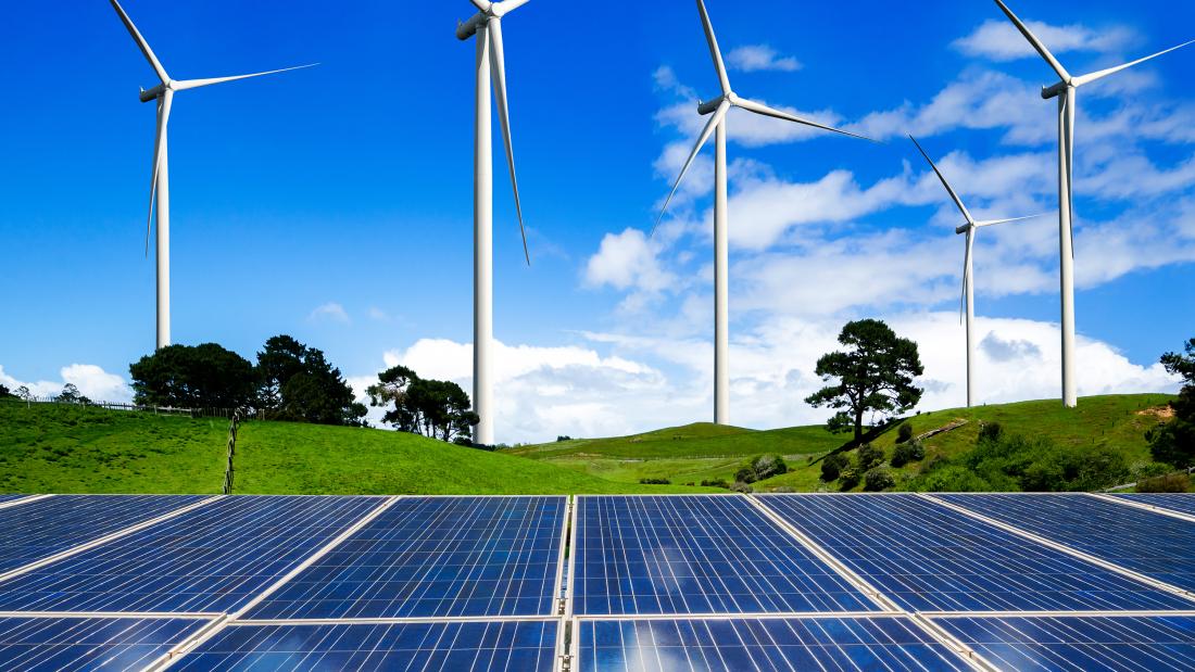 Wind turbines and photo voltaics