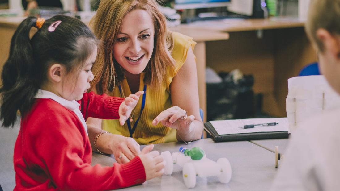 Teacher in classroom