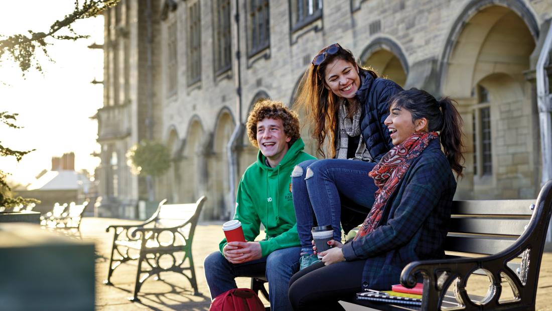 Students on the terrace