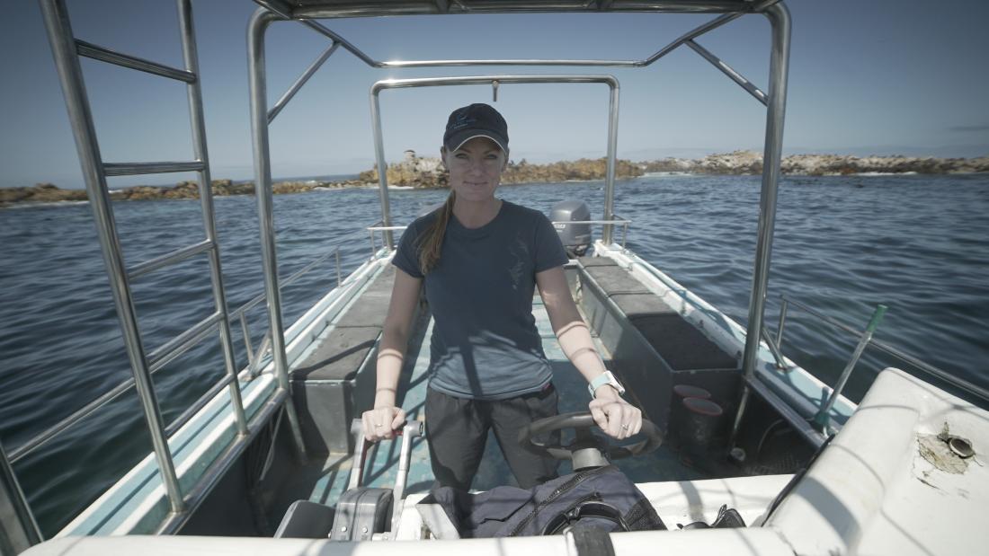 woman on boat