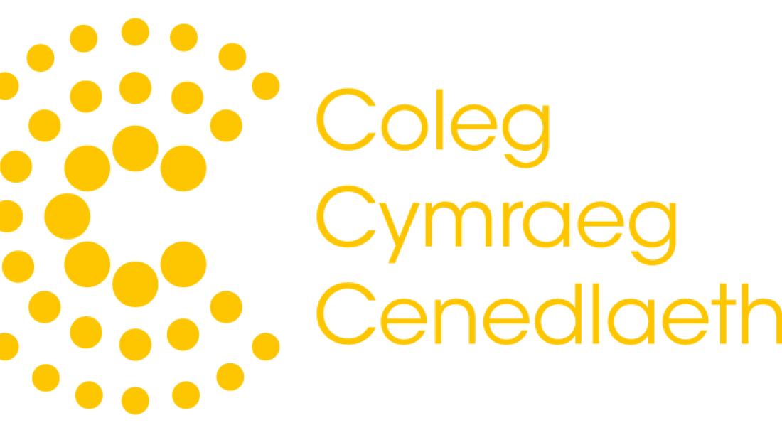 Logo says Coleg Cymraeg Cenedlaethol
