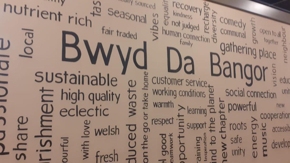 Bwyd Da Bangor text