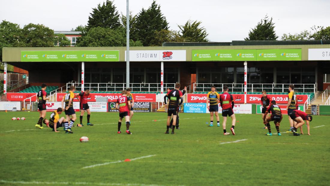 RGC Rugby team playing