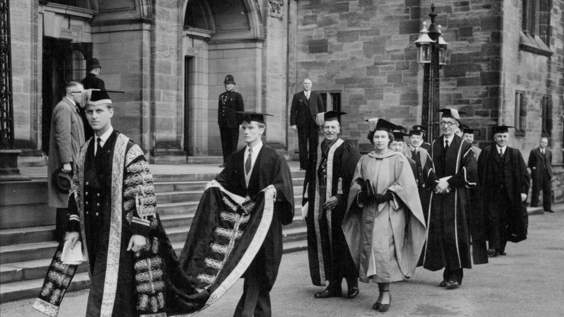 Queen Elizabeth II at Bangor