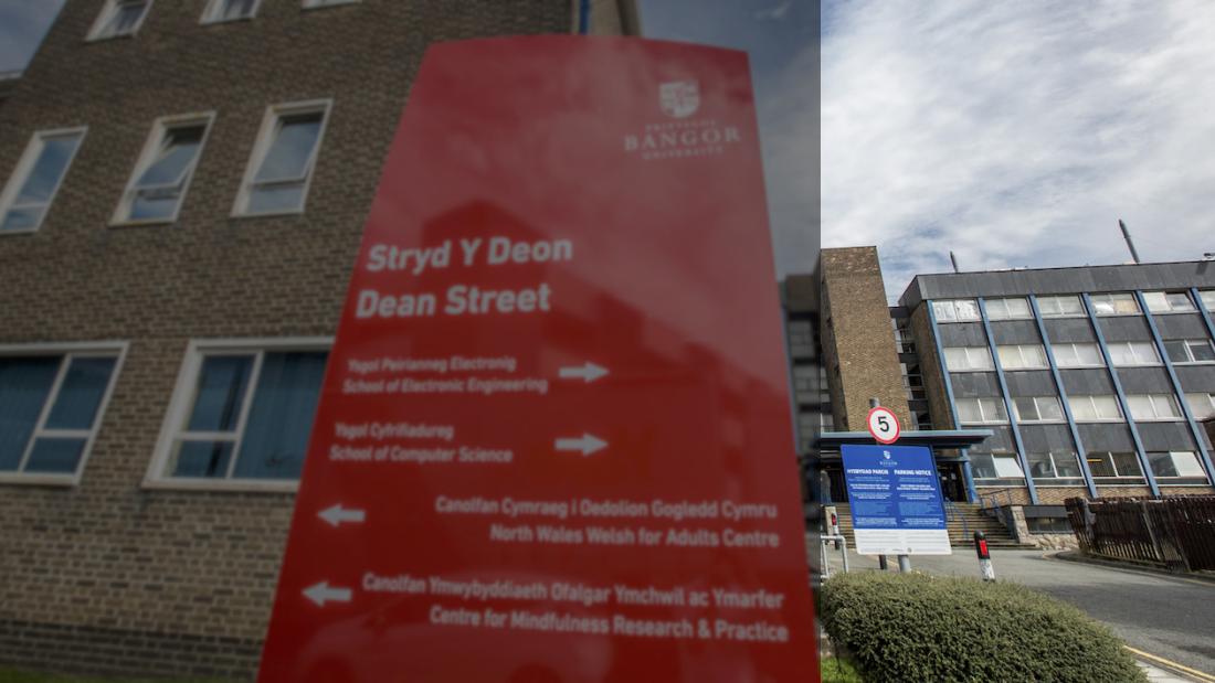 Bangor University Campus Photos showing Dean Street building