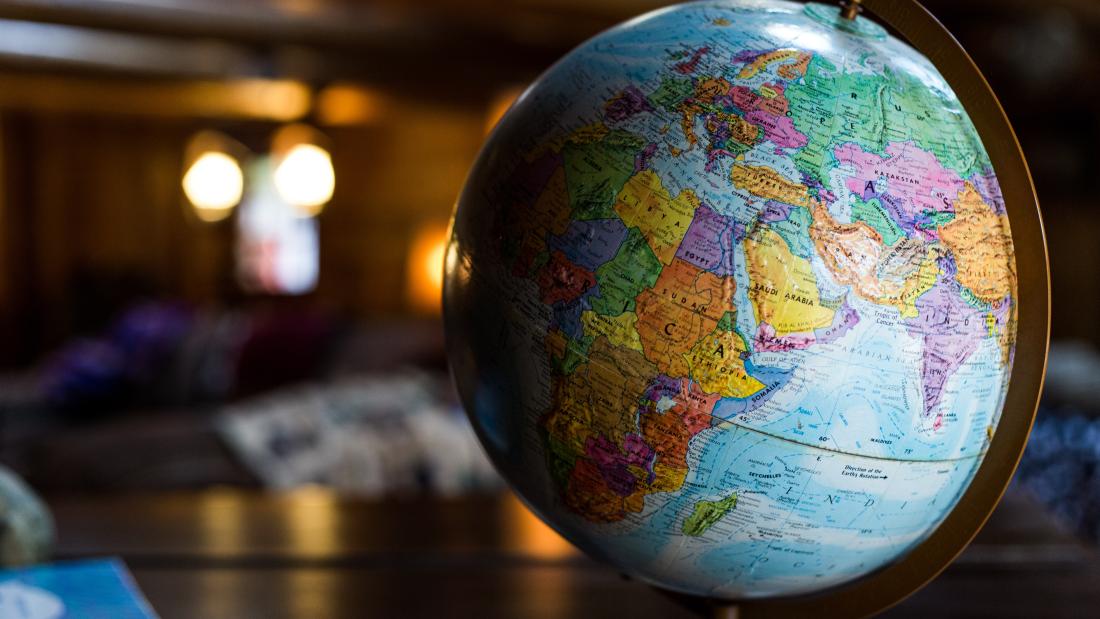 Globe on a stand