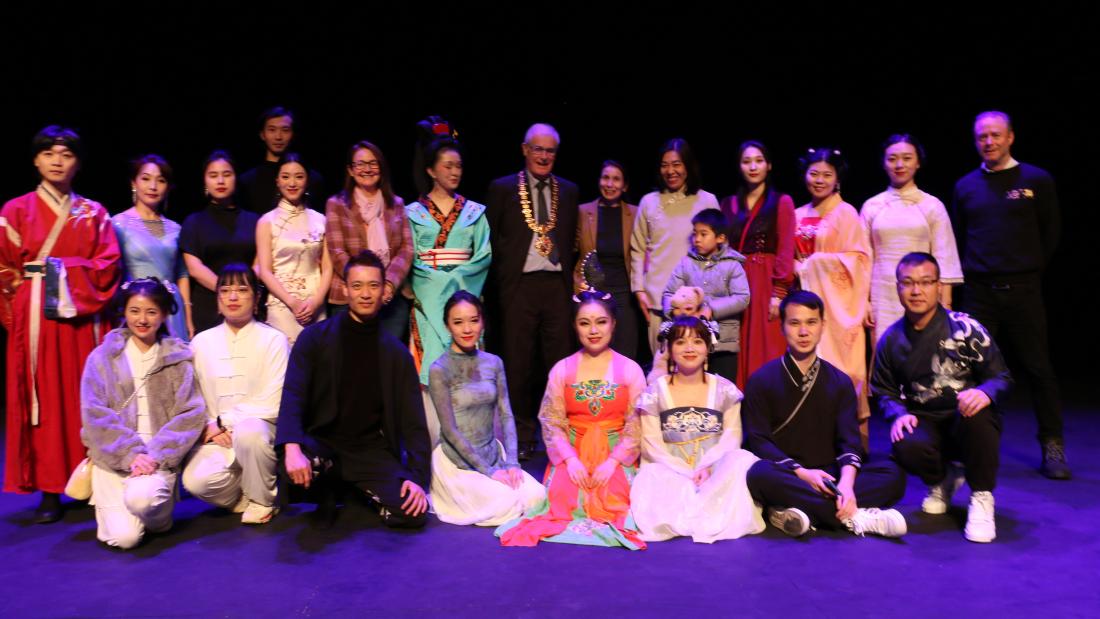 Picture of the performers at the Chinese new year 2023