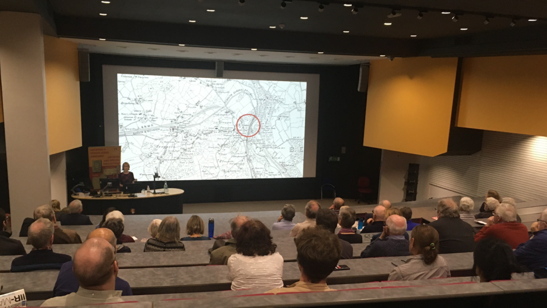 photo take at an annual lecture in main arts lecture theatre