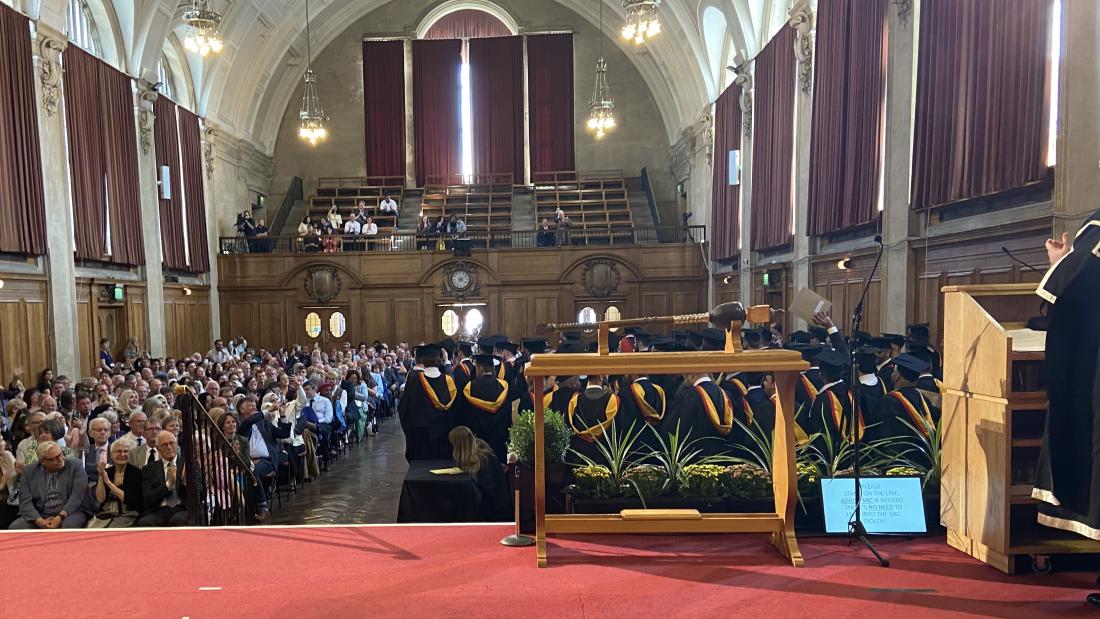 At the Computer Science and Electronic Engineering Graduation