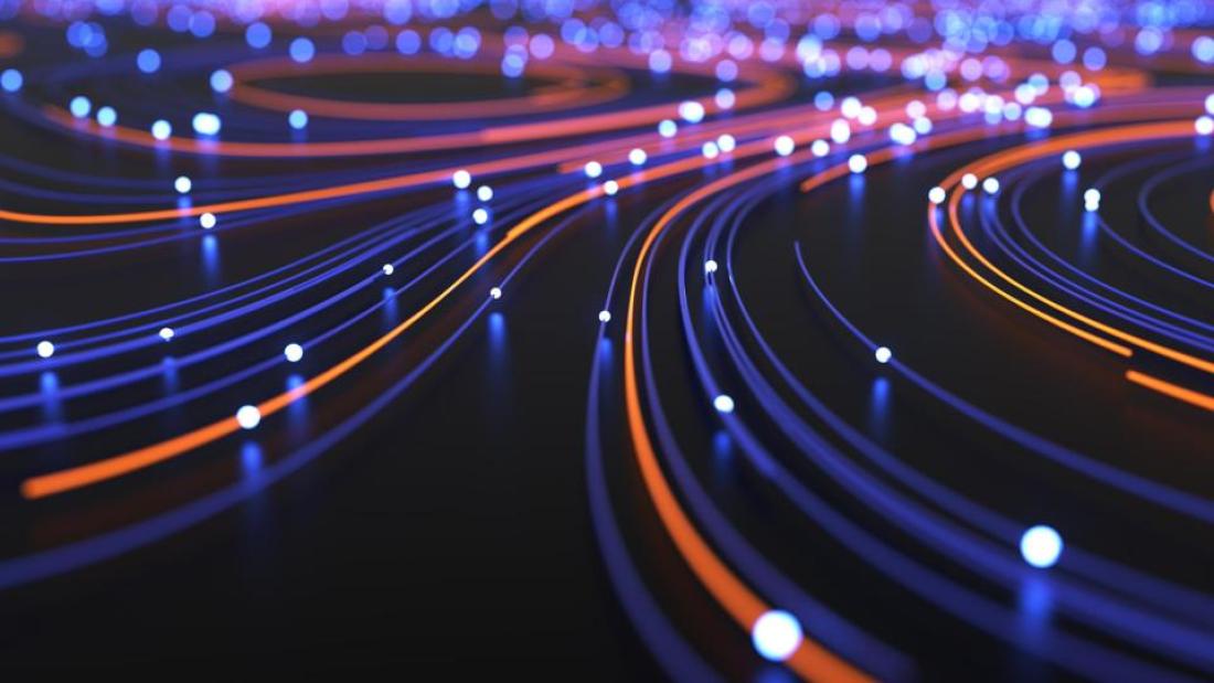 light travelling through optical fibre cable