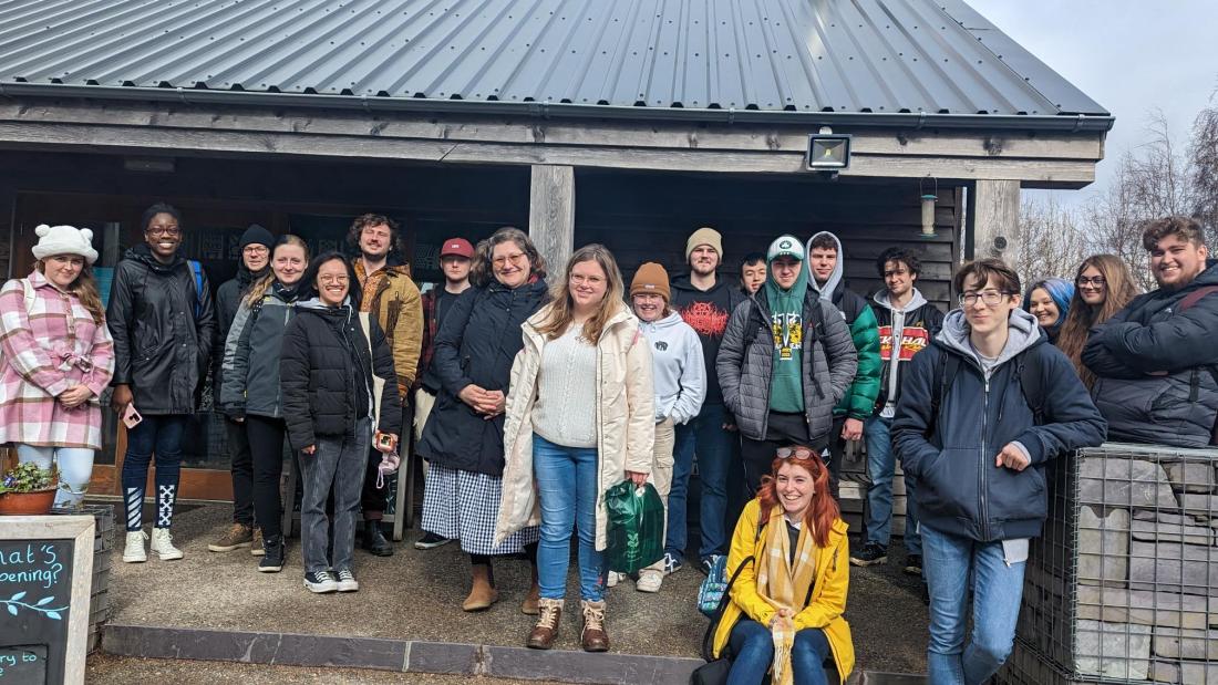 Group of students at Penrhyn Castle