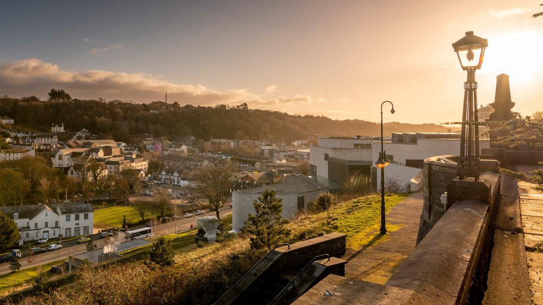 Image of Bangor, the view from the University's terrace.