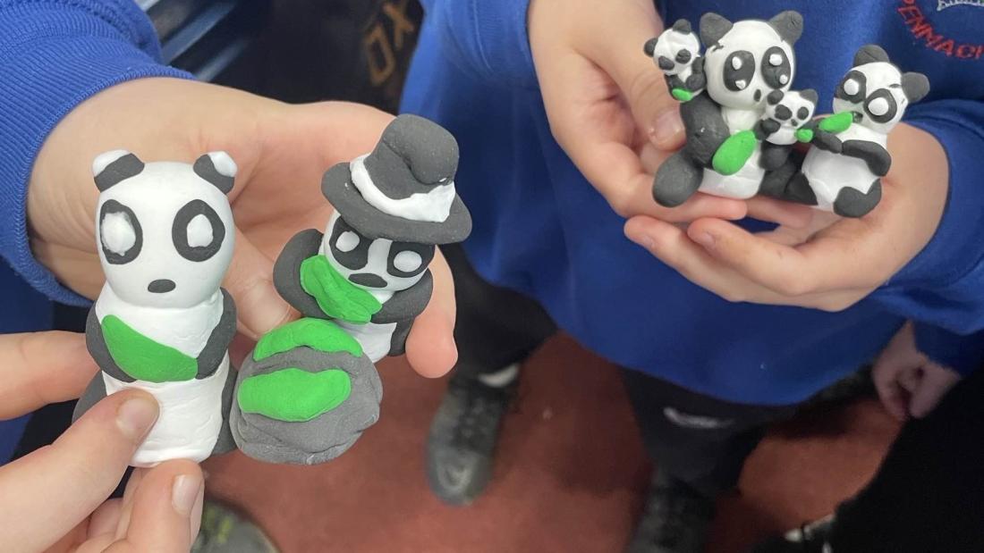Panda workshop at Pemnachno school