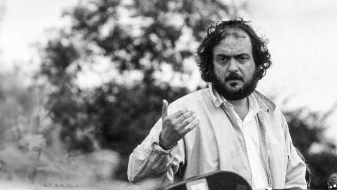 Kubrick on the set of Barry Lydon