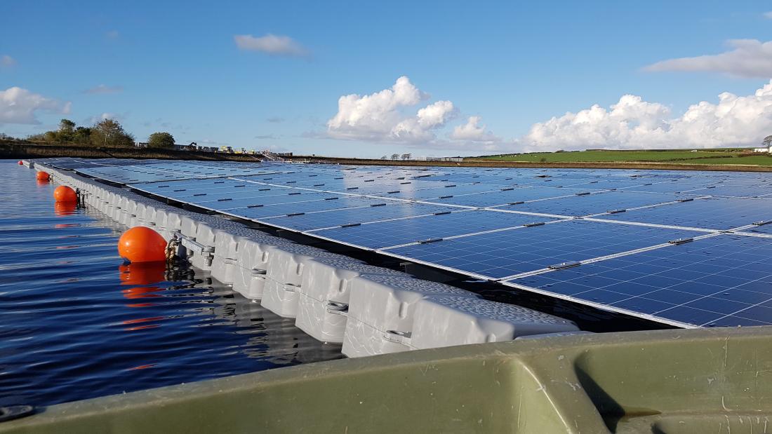 Photo of Floating Photovoltaics on Langthwaite Reservoir (UK)