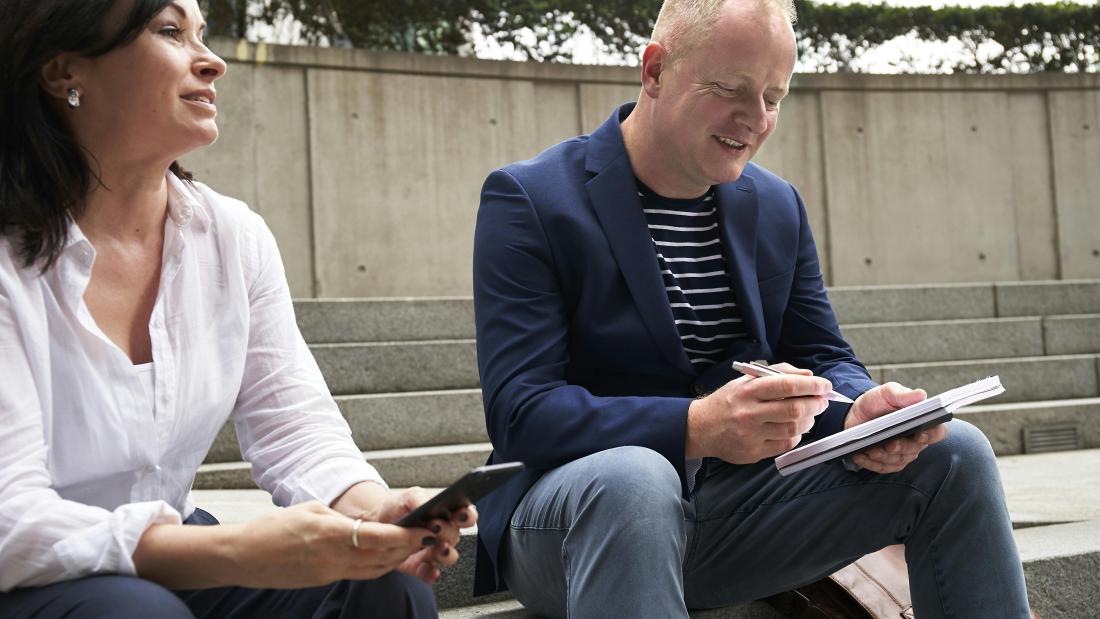 Two professionals sat together