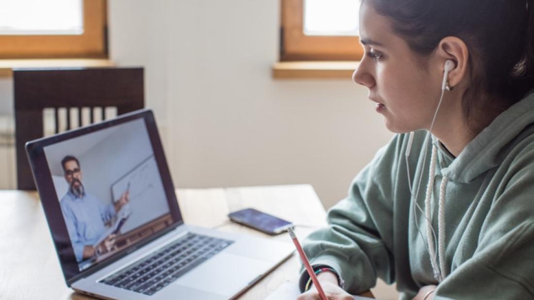Student learning online