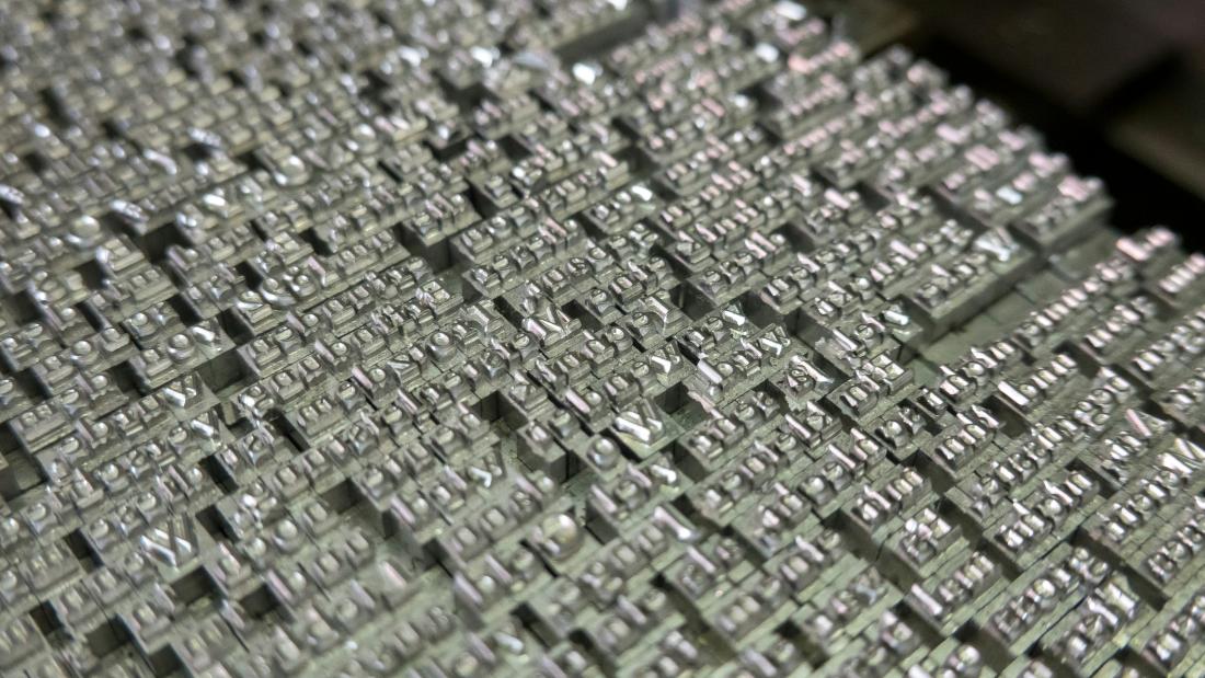 Image of letter printing blocks