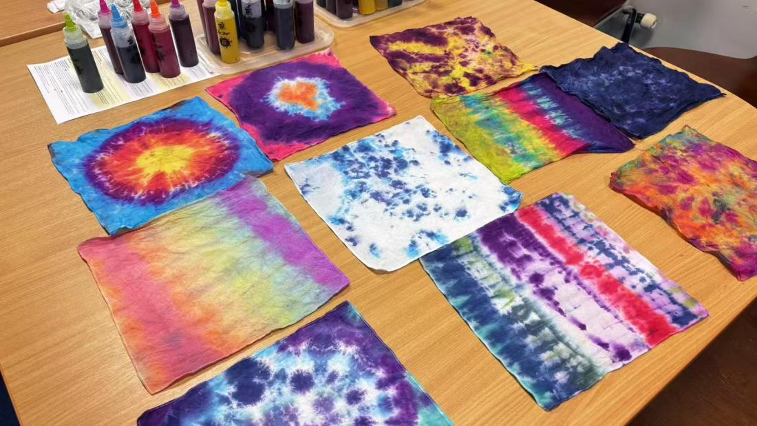 tie-dye workshop results