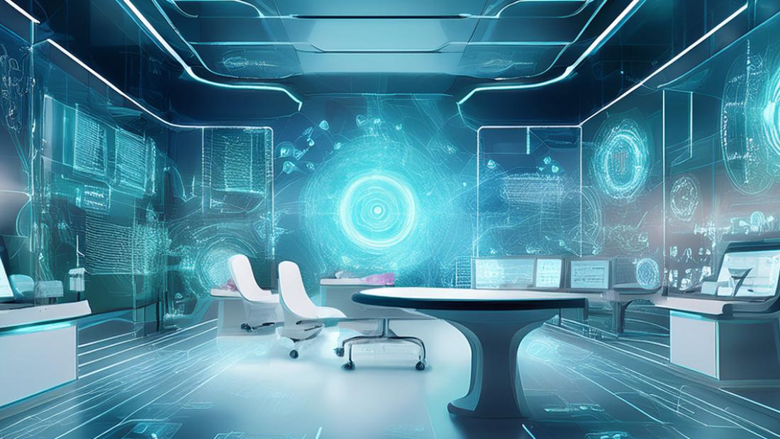 Futuristic medical bay