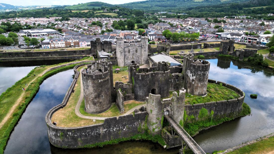 Caerphilly Castle (Welsh: Castell Caerffili) is a medieval fortification in Caerphilly in South Wales
