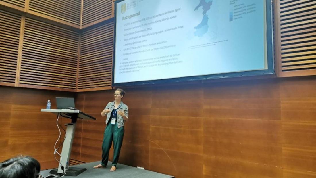 1)	Postgraduate researchers presenting their research at academic conferences and developing their professional networks