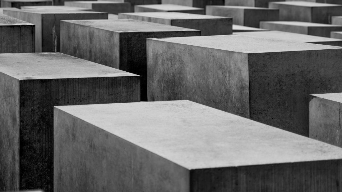 Picture of the  Holocaust Memorial in Berlin