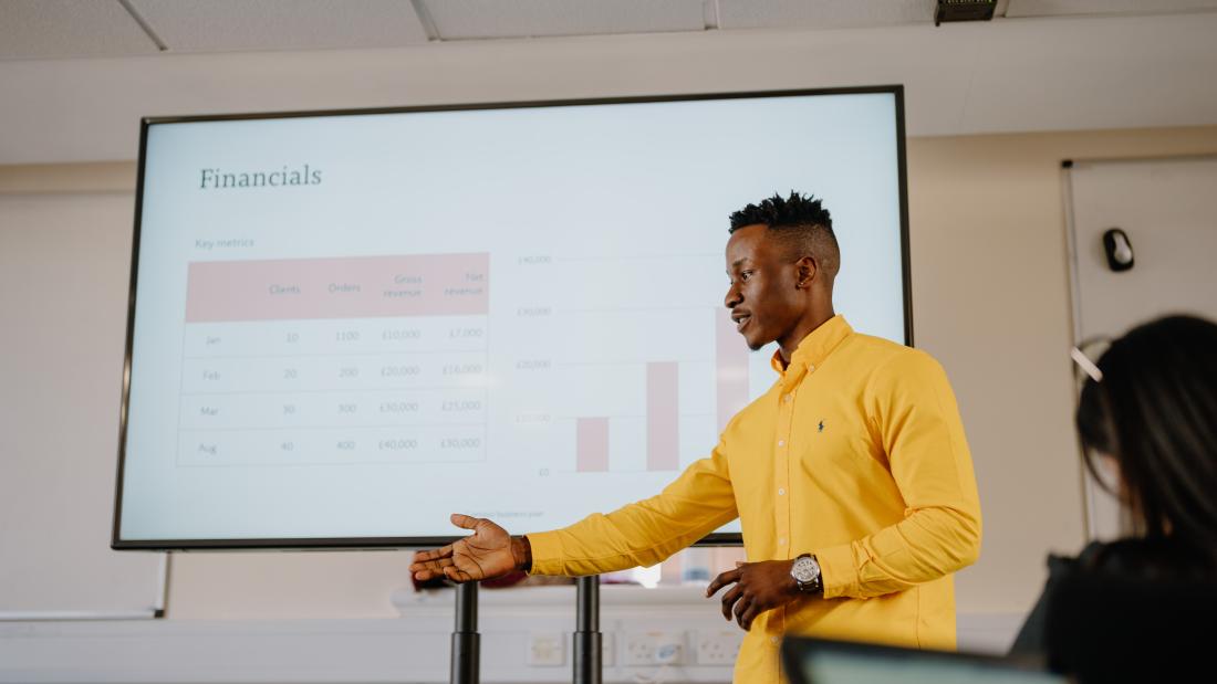 Image of student teaching