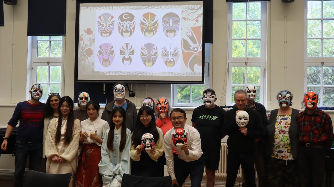 Chinese Opera mask workshop.