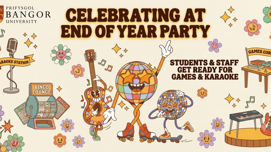 End of year party logo