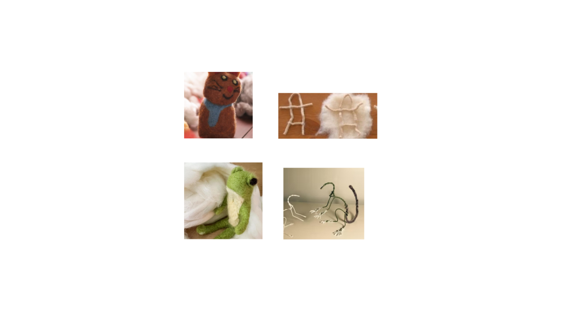 Image of needle felted animals