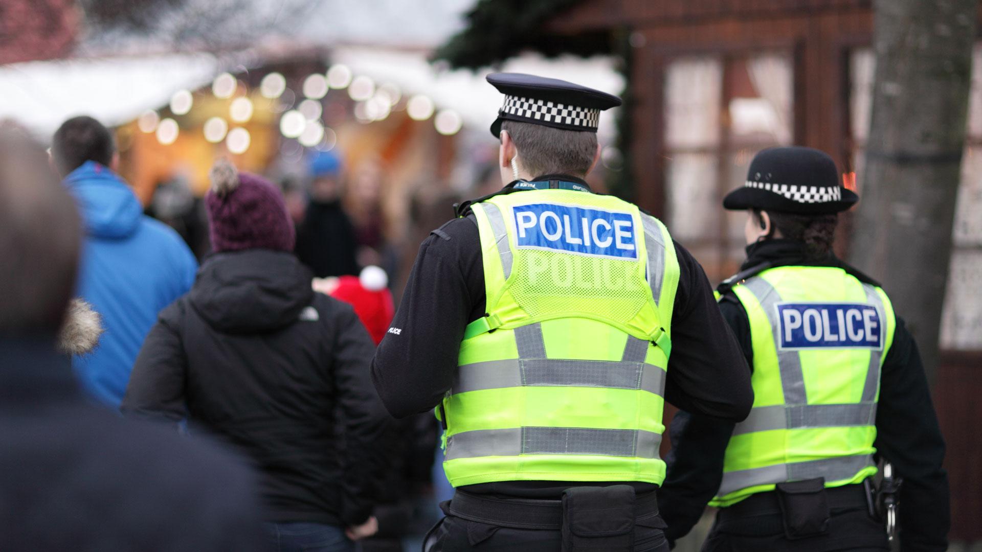 police wearing high visibility jackets