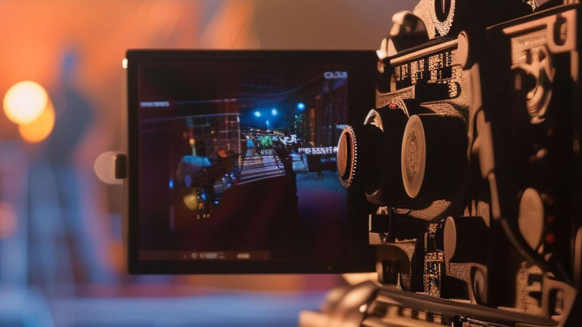 Film crew at an event