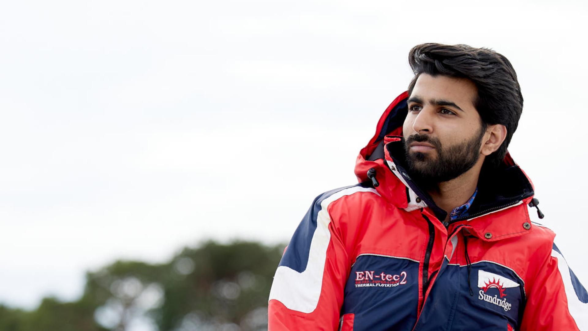 Student onboard bangor University research vessel